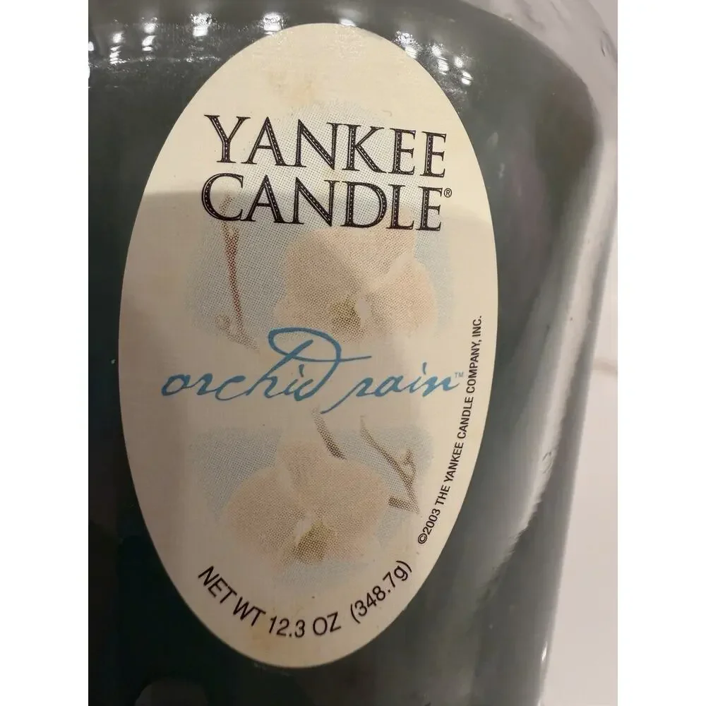 New Yankee Candle Orchid Rain 2003 12.3 oz Retired Discontinued Jar Candle